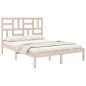vidaXL Massivholzbett 135x190 cm vidaXL Massivholzbett 135x190 cm