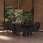 9-tlg. Garten-Essgruppe Poly Rattan Schwarz 9-tlg. Garten-Essgruppe Poly Rattan Schwarz
