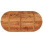 vidaXL Tischplatte 100x50x2,5 cm Oval Massivholz Akazie vidaXL Tischplatte 100x50x2,5 cm Oval Massivholz Akazie