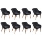 9-tlg. Garten-Essgruppe Poly Rattan Schwarz 9-tlg. Garten-Essgruppe Poly Rattan Schwarz