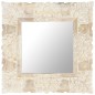 vidaXL Spiegel Weiß 50x50 cm Mango Massivholz vidaXL Spiegel Weiß 50x50 cm Mango Massivholz