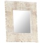 vidaXL Spiegel Weiß 50x50 cm Mango Massivholz vidaXL Spiegel Weiß 50x50 cm Mango Massivholz