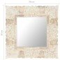 vidaXL Spiegel Weiß 50x50 cm Mango Massivholz vidaXL Spiegel Weiß 50x50 cm Mango Massivholz