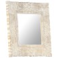 vidaXL Spiegel Weiß 50x50 cm Mango Massivholz vidaXL Spiegel Weiß 50x50 cm Mango Massivholz