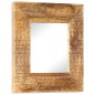 vidaXL Handgeschnitzter Spiegel 50x50x2,5 cm Massivholz Mango vidaXL Handgeschnitzter Spiegel 50x50x2,5 cm Massivholz Mango