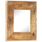 vidaXL Handgeschnitzter Spiegel 50x50x2,5 cm Massivholz Mango vidaXL Handgeschnitzter Spiegel 50x50x2,5 cm Massivholz Mango