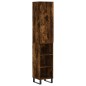 Highboard Räuchereiche 34,5x34x180 cm Holzwerkstoff Highboard Räuchereiche 34,5x34x180 cm Holzwerkstoff