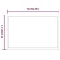 vidaXL LED-Badspiegel 40x60 cm vidaXL LED-Badspiegel 40x60 cm