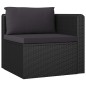 vidaXL 8-tlg. Garten-Lounge-Set mit Kissen Poly Rattan Schwarz vidaXL 8-tlg. Garten-Lounge-Set mit Kissen Poly Rattan Schwarz