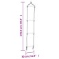 vidaXL Schaukelsitz mit Seilleiter Blau 37x15 cm PE vidaXL Schaukelsitz mit Seilleiter Blau 37x15 cm PE