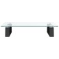 vidaXL Monitorständer Schwarz 40x35x8 cm Hartglas und Metall vidaXL Monitorständer Schwarz 40x35x8 cm Hartglas und Metall