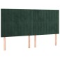 vidaXL Boxspringbett mit Matratze Dunkelgrün 180x200 cm Samt vidaXL Boxspringbett mit Matratze Dunkelgrün 180x200 cm Samt