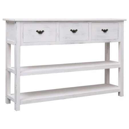 vidaXL Sideboard Antik-Weiß 115x30x76 cm Holz
