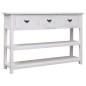 vidaXL Sideboard Antik-Weiß 115x30x76 cm Holz