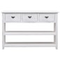 vidaXL Sideboard Antik-Weiß 115x30x76 cm Holz