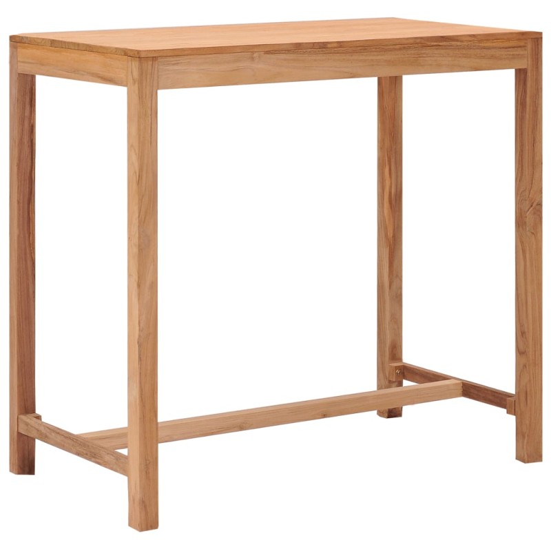 vidaXL Outdoor-Bartisch 110x60x105 Massivholz Teak vidaXL Outdoor-Bartisch 110x60x105 Massivholz Teak