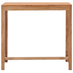 vidaXL Outdoor-Bartisch 110x60x105 Massivholz Teak