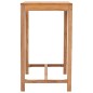 vidaXL Outdoor-Bartisch 110x60x105 Massivholz Teak vidaXL Outdoor-Bartisch 110x60x105 Massivholz Teak