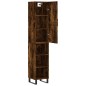 Highboard Räuchereiche 34,5x34x180 cm Holzwerkstoff Highboard Räuchereiche 34,5x34x180 cm Holzwerkstoff