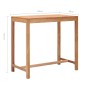 vidaXL Outdoor-Bartisch 110x60x105 Massivholz Teak vidaXL Outdoor-Bartisch 110x60x105 Massivholz Teak
