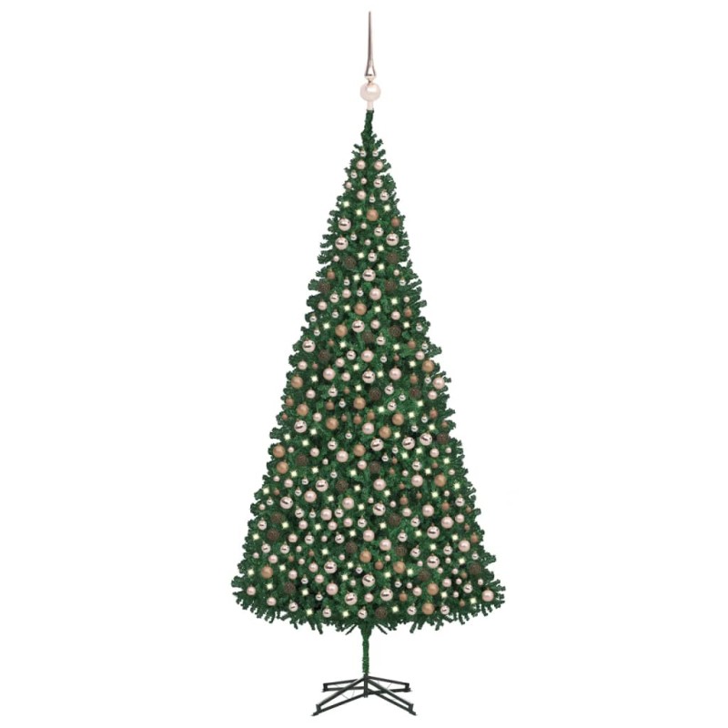 vidaXL Künstlicher Weihnachtsbaum Beleuchtung & Kugeln 500 cm Grün vidaXL Künstlicher Weihnachtsbaum Beleuchtung & Kugeln 500 cm Grün