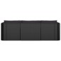 10-tlg. Garten-Lounge-Set mit Kissen Poly Rattan Schwarz 10-tlg. Garten-Lounge-Set mit Kissen Poly Rattan Schwarz