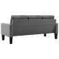 vidaXL 3-Sitzer-Sofa Grau Kunstleder vidaXL 3-Sitzer-Sofa Grau Kunstleder