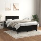 vidaXL Boxspringbett mit Matratze Schwarz 120x200 cm Samt vidaXL Boxspringbett mit Matratze Schwarz 120x200 cm Samt