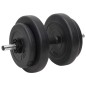 vidaXL Langhantel und Kurzhantel mit Gewichten 60 kg vidaXL Langhantel und Kurzhantel mit Gewichten 60 kg