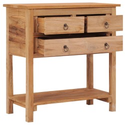 vidaXL Sideboard 78x35x80 cm Massivholz Teak