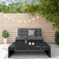 vidaXL 2-tlg. Garten-Lounge-Set Schwarz Massivholz Kiefer vidaXL 2-tlg. Garten-Lounge-Set Schwarz Massivholz Kiefer