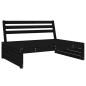 vidaXL 2-tlg. Garten-Lounge-Set Schwarz Massivholz Kiefer vidaXL 2-tlg. Garten-Lounge-Set Schwarz Massivholz Kiefer