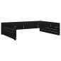 vidaXL 2-tlg. Garten-Lounge-Set Schwarz Massivholz Kiefer vidaXL 2-tlg. Garten-Lounge-Set Schwarz Massivholz Kiefer