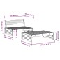 vidaXL 2-tlg. Garten-Lounge-Set Schwarz Massivholz Kiefer vidaXL 2-tlg. Garten-Lounge-Set Schwarz Massivholz Kiefer