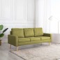 vidaXL 3-Sitzer-Sofa Grün Stoff vidaXL 3-Sitzer-Sofa Grün Stoff