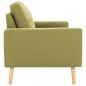 vidaXL 3-Sitzer-Sofa Grün Stoff vidaXL 3-Sitzer-Sofa Grün Stoff