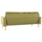 vidaXL 3-Sitzer-Sofa Grün Stoff vidaXL 3-Sitzer-Sofa Grün Stoff