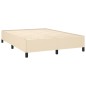 vidaXL Boxspringbett mit Matratze Creme 140x200 cm Stoff vidaXL Boxspringbett mit Matratze Creme 140x200 cm Stoff