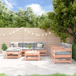 vidaXL 7-tlg. Garten-Lounge-Set Massivholz Douglasie