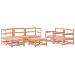 vidaXL 7-tlg. Garten-Lounge-Set Massivholz Douglasie