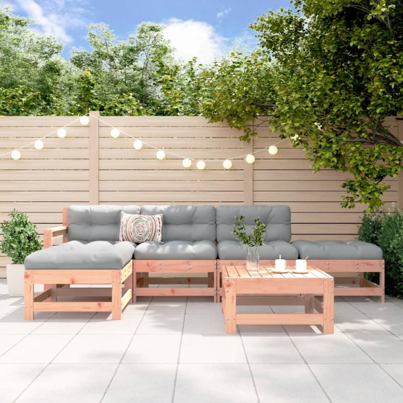 vidaXL 6-tlg. Garten-Lounge-Set Massivholz Douglasie vidaXL 6-tlg. Garten-Lounge-Set Massivholz Douglasie