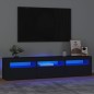 vidaXL TV-Schrank mit LED-Leuchten Schwarz 180x35x40 cm vidaXL TV-Schrank mit LED-Leuchten Schwarz 180x35x40 cm