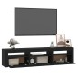vidaXL TV-Schrank mit LED-Leuchten Schwarz 180x35x40 cm vidaXL TV-Schrank mit LED-Leuchten Schwarz 180x35x40 cm