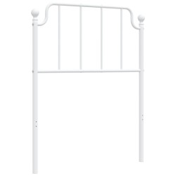 vidaXL Kopfteil Metall Weiß 80 cm