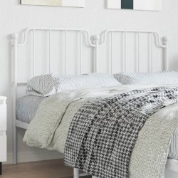 vidaXL Kopfteil Metall Weiß 135 cm