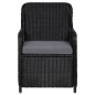9-tlg. Garten-Essgruppe Poly Rattan Schwarz 9-tlg. Garten-Essgruppe Poly Rattan Schwarz