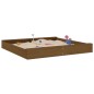 vidaXL Sandkasten mit Sitzen Honigbraun Quadratisch Massivholz Kiefer vidaXL Sandkasten mit Sitzen Honigbraun Quadratisch Massivholz Kiefer