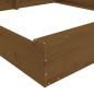 vidaXL Sandkasten mit Sitzen Honigbraun Quadratisch Massivholz Kiefer vidaXL Sandkasten mit Sitzen Honigbraun Quadratisch Massivholz Kiefer