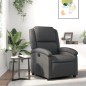 vidaXL Relaxsessel Grau Echtleder vidaXL Relaxsessel Grau Echtleder