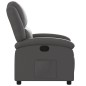 vidaXL Relaxsessel Grau Echtleder vidaXL Relaxsessel Grau Echtleder
